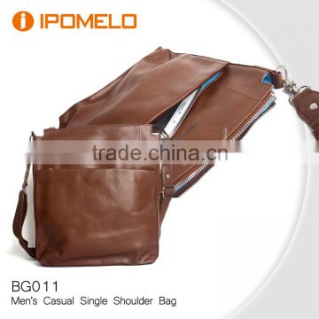 2016 New stylish PU Leather men bags wholesale message business handbag