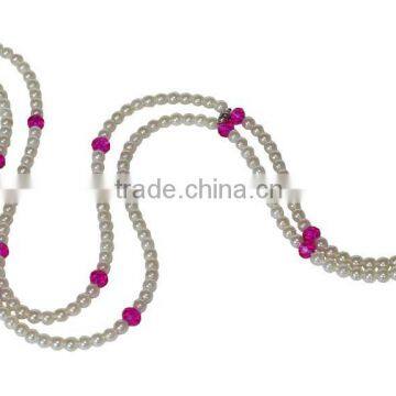 beads necklace earphones & headphone in-ear style headset