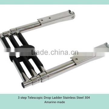 3 step Telescopic Drop Ladder Stainless Steel 304