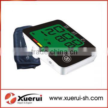 3 colors backlight display arm blood pressure monitor