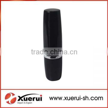 Plastic cylindrical cosmetic lipstick tube