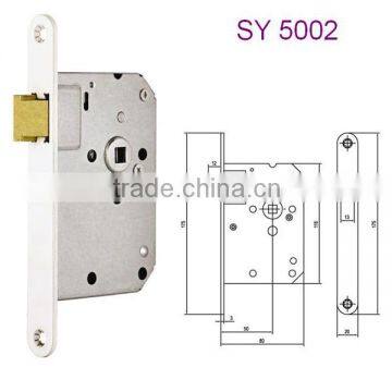 Keyless combination lock hardware with iron door lock plate