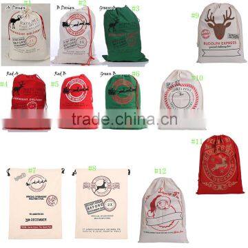 Monogram Christmas Burlap Santa Sack photo-2