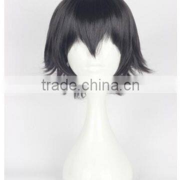 Black Short Anime Men Cosplay wig N445