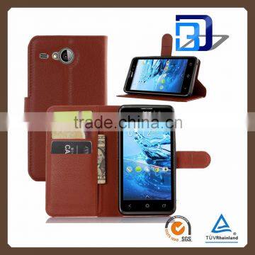 2016 new products wallet card holder leather imak back cover case skin shield for Acer Liquid Z520 china price