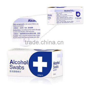 Box package cleaning wet wipes Medical level alcohol prep pads