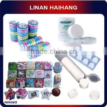 China OEM manufacture factory cotton magic coin towel