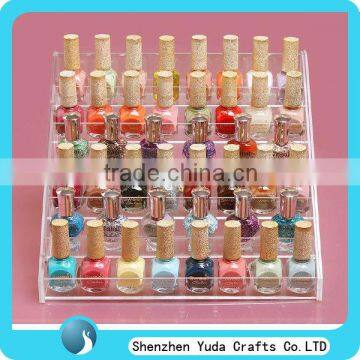 Shenzhen supplier transparent acrylic stand for nail polish, plexiglass nail polish display stand