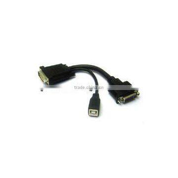 Adapter M1-DA / P&D EVC male to DVI-D female + USB port female type B short cable digital cable