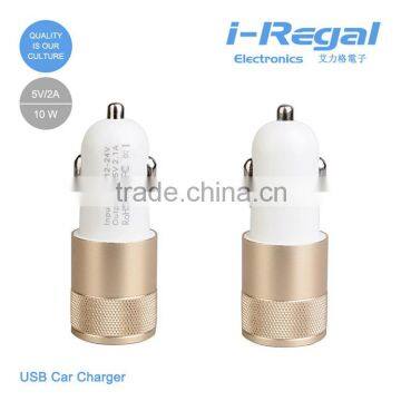 Professional LED indicator usb car charger for Samsung S4 S5 S6 Iphone Ipad tablet