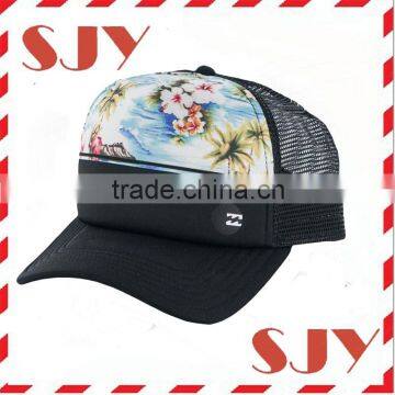 hot style foam and mesh trucker mesh heat transfer children cap