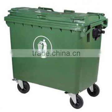 1100 liter plastic garbage trash bin