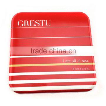 custom square metal candy tin can souvenir candy tin box