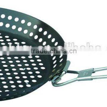 BBQ Non-Stick Skillet Basket, 12-Inch Diameter