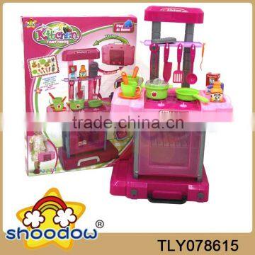 Wholesale Multi-color Portable Plastic ABS Kitchen Set Toy With Sound