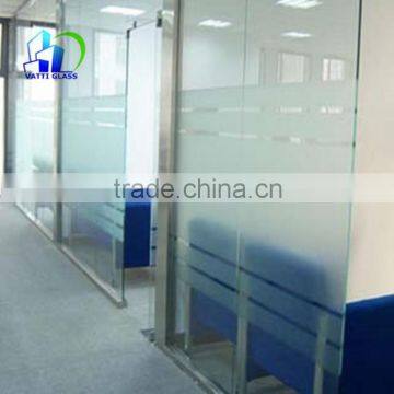 Frosted Glass Acid Etched Tempered Glass Sand Blast Glass photo-2