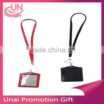 Hot selling wholesale diamond crystal rhinestone badge lanyards