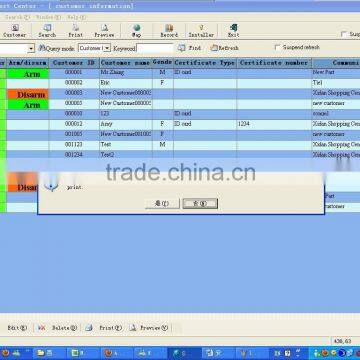 Call Center Software, System Intergrated Software ,Supports English/Spanish/Portuguese/Chinese for Alarms and Surveillance