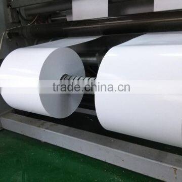 cast coated sticker paper with white liner