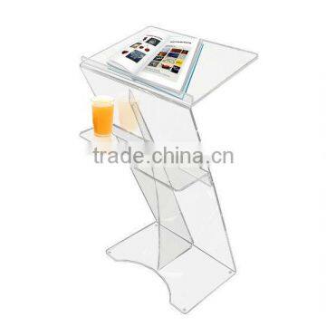 Z-Shape Floor Standing Acrylic Lectern (LE-G005)