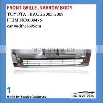 Toyota hiace body parts hiace front grille #000476 chrome front grille for hiace narrow body toyota commuter front grille chrome