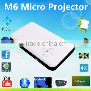 M6 the Cheapest Android 4.4 with buletooth micro projector SUPPORT ODM