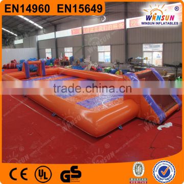 2015 Promotion inflatable water football pitch for sale