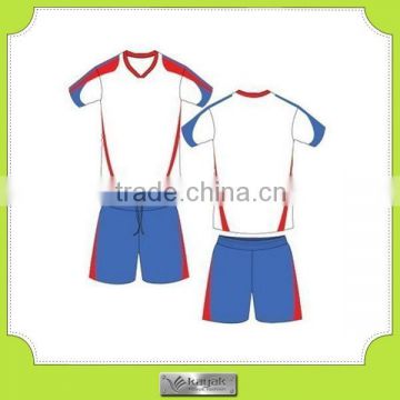 New blue training soccer uniform set,top quality blank soccer wear,Mini football jersey