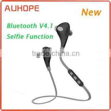 Newest wireless selfie headset in ear selfie bluetooth headset for sport