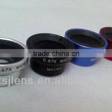 0.67X wide angle marco lens for iphone samsung htc all smart phone