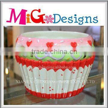 Ceramic Disposable Candy Holder Big Supplier Cupcake Shape