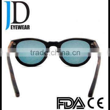 Hot Sell Item Spring Hinge Ebony Wood Sunglasses Custom Made OEM Wooden Sunglasses