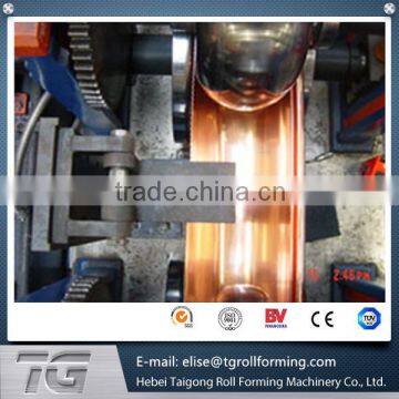China Supplier High Speed Half Round Gutter Roll Forming Machine For Water Round Gutter With PLC Control System photo-2
