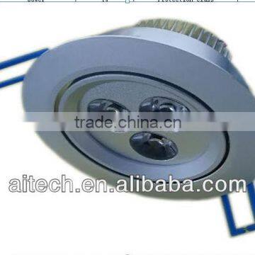3*1W current output 300MA 250LM LED ceiling lamp