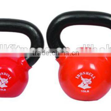 colorful vinyl kettlebell with WRAP ISO