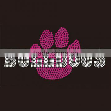 BULLDOGS Wholesale Rhinestone Transfer PAW PRINT