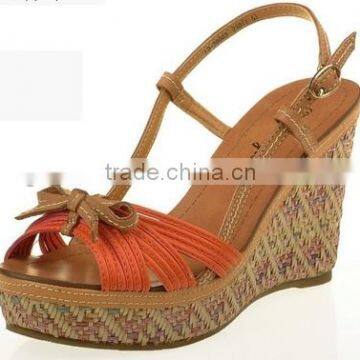 wedge sandal colorful high heel shoes