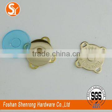 construction magnetic button press stud with nickelgolden coating