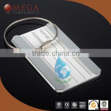 promtional custom luggage tags/ new metal luggage tags