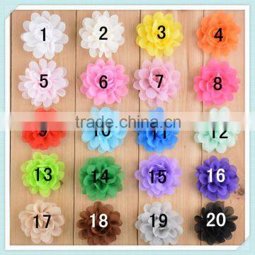 Pretty popular fashion wholesale silk flowers fabric flowers with antiflaming materials