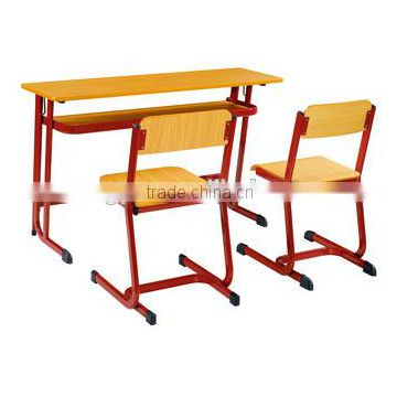 Double Student Desk&Chair,Classroom Furniture