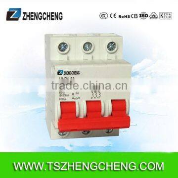 3P 25A D curve Miniature circuit breaker C45 MCB