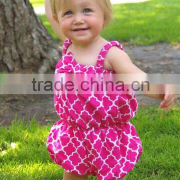 High quality wholesale boutique baby clothes cotton romper summer jumpsuit new baby name girl