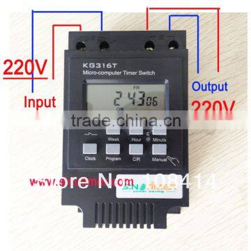 30AMP 7 Days Programmable 220V Timer Switch kg316t