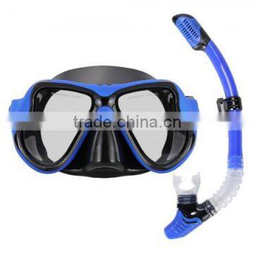 Diving Mask set Snorkeling, Blocklite Dry Snorkel with Silicone Mouthpiece ideal for Swimming Diving Snorkeling