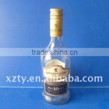 750ml liquor glass bottle