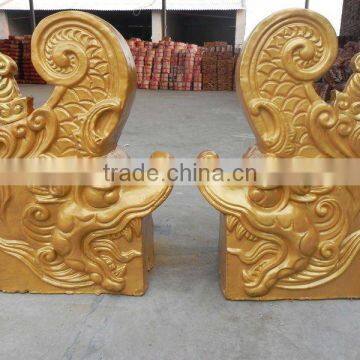 Antique roofing material decoration