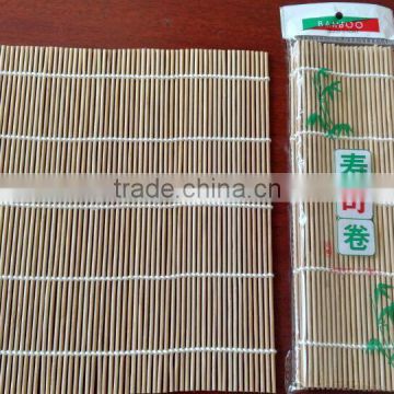 Carbon color bamboo sushi rolling mat size 24cm*24cm for direct factory price