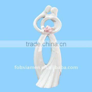 Ceramic White Collectable Wedding Cake Toppers Figurine