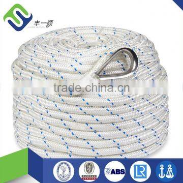 hollow braided nylon dock line with the float ball